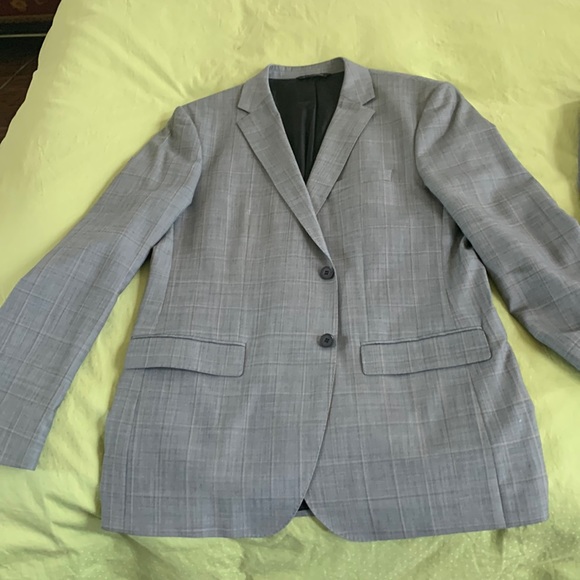 Mens 44L Classic Grey Glen Check Suit - Picture 1 of 2